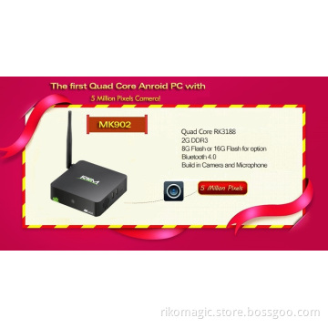 Android 4.2 Set Top TV Box with Camera and Microphone, Bluetooth and WiFi